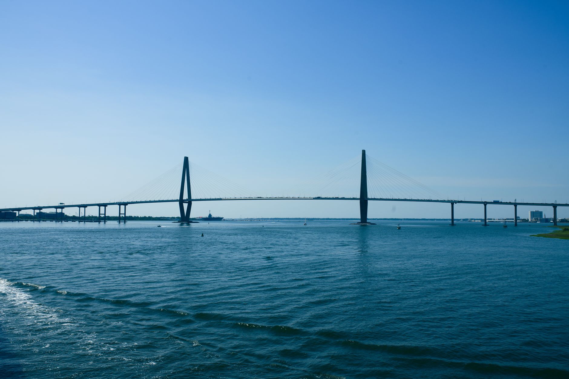 The Arthur Ravenel Jr. Bridge across Charleston Harbor.